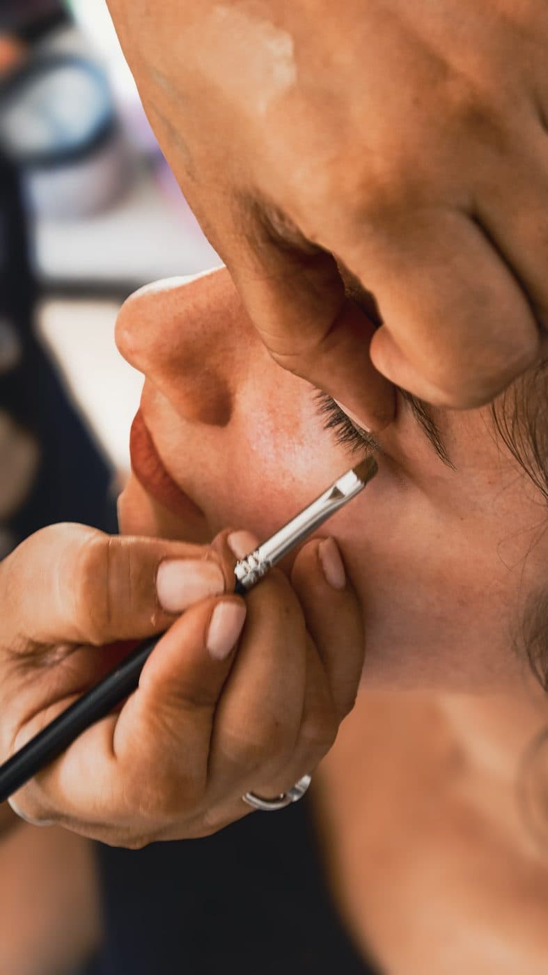 Make-up in der Nahaufnahme